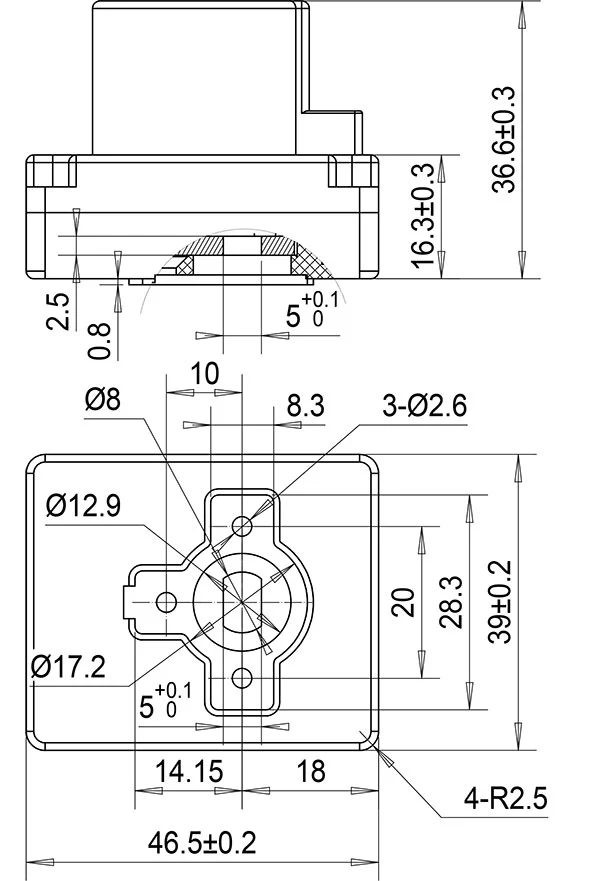External Water Meter Valve Gear Motor